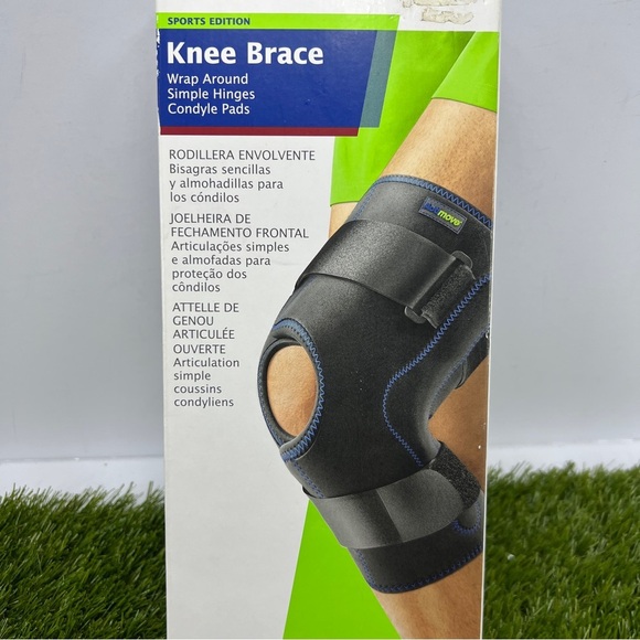 Actimove Knee Brace Wrap Around, Simple Hinges, Sport Edition XL Black, Cool Max - Picture 2 of 9